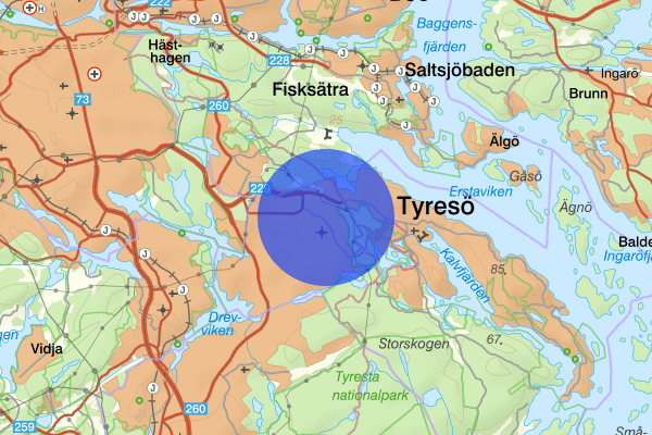Fårdala 27 januari 00.58, Brand, Tyresö