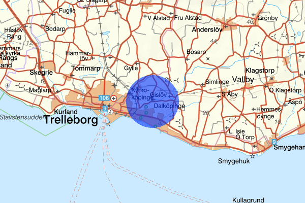 Dalköpinge 29 januari 09.05, Trafikolycka, Trelleborg