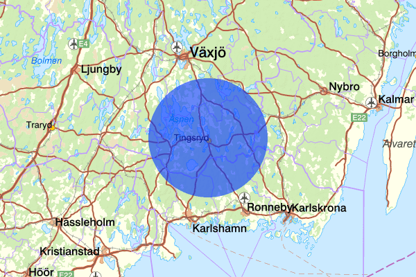 30 januari 08.12, Trafikolycka, Tingsryd