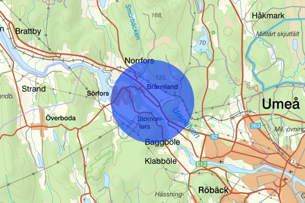 Brännland 04 februari 13.16, Trafikkontroll, Umeå