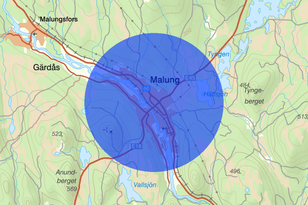 Malung 05 februari 13.11, Trafikolycka, Malung-Sälen