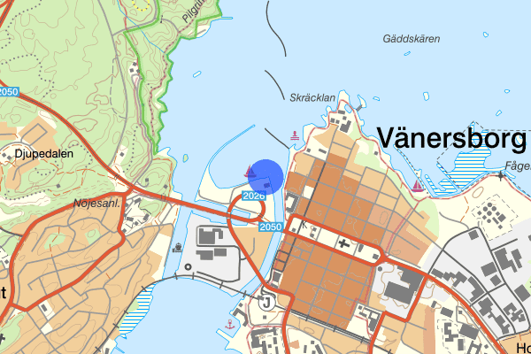 Vänersborgs Gästhamn och Marina 05 februari 18.51, Våld/hot mot tjänsteman, Vänersborg