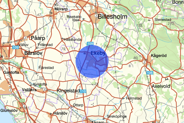 Ekeby 05 februari 22.49, Brand, Bjuv