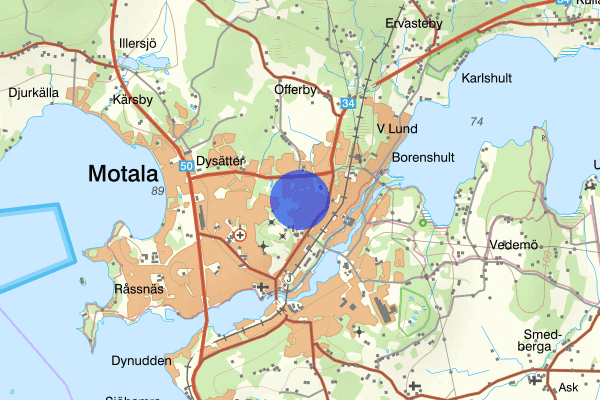 Bergsättersvägen 06 februari 18.28, Trafikolycka, personskada, Motala