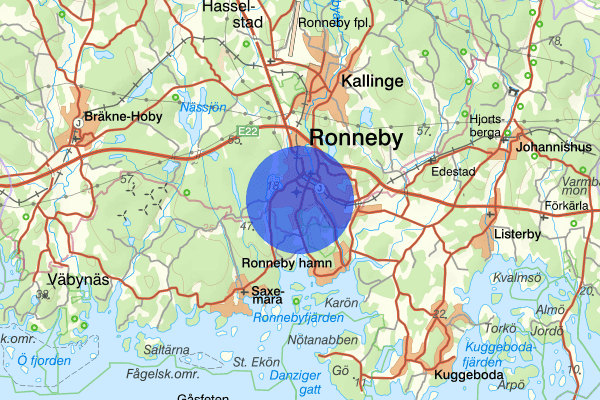 Älgbacken 08 februari 17.55, Trafikolycka, Ronneby