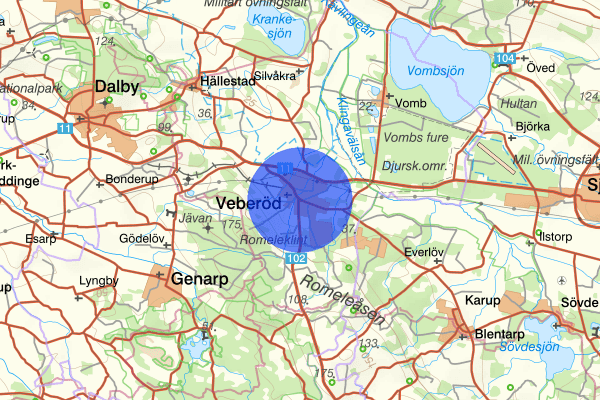 Veberöd 09 februari 00.42, Rattfylleri, Lund