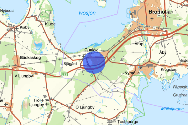 Kristianstadsvägen 10 februari 11.59, Rattfylleri, Bromölla