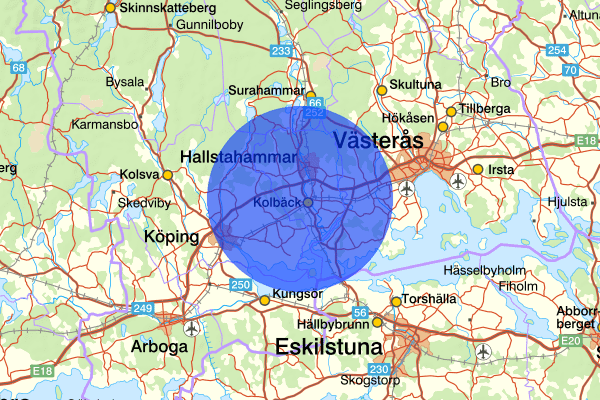 23 februari 23.36, Olaga hot, Hallstahammar