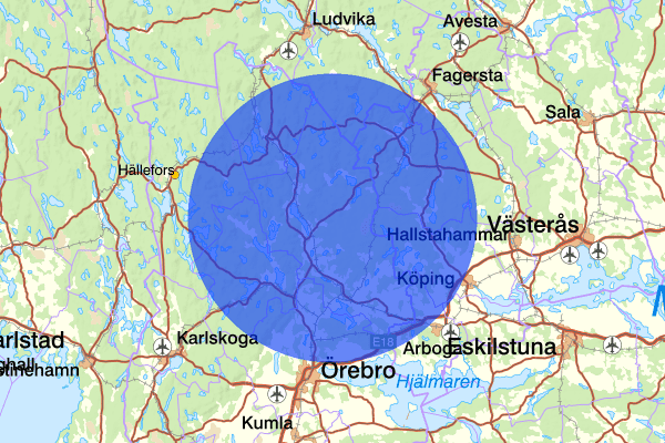 12 mars 07.20, Sammanfattning natt, Örebro län