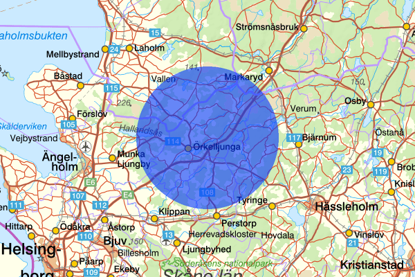 27 mars 07.18, Brand, Örkelljunga