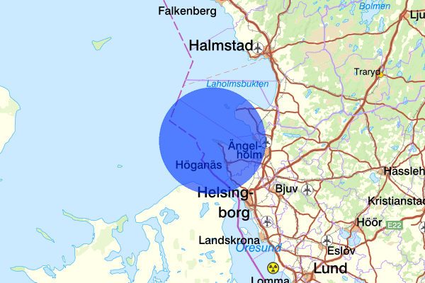 14 april 14.17, Brand, Höganäs