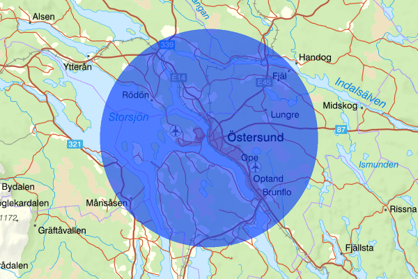 Östersund 19 maj 06.53, Skadegörelse, Östersund