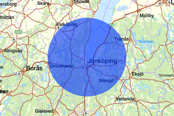 20 juni 08.00, Sammanfattning natt, Jönköpings län