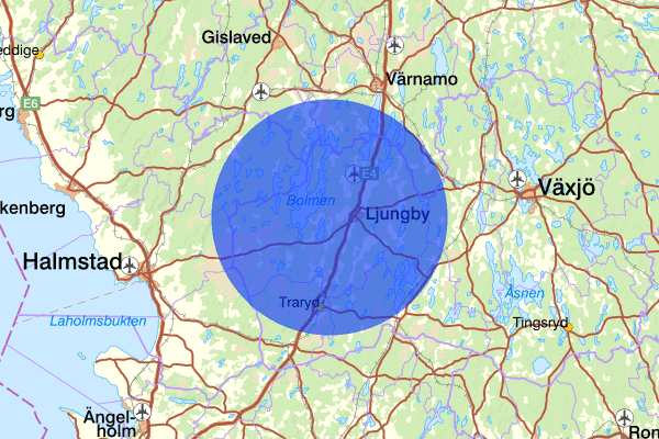 29 juni 22.12, Trafikolycka, Ljungby