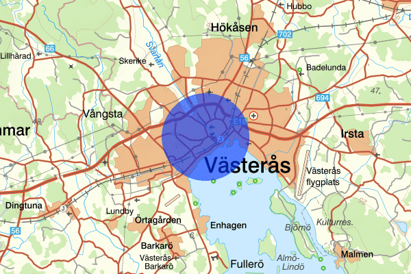 Västermalm 27 november 17.22, Brand, Västerås