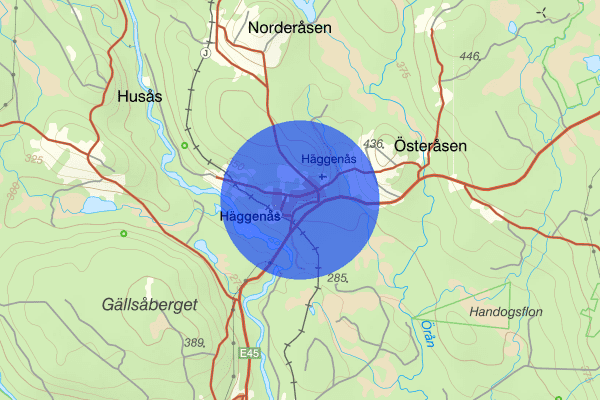 Häggenås 27 november 18.28, Trafikolycka, vilt, Östersund