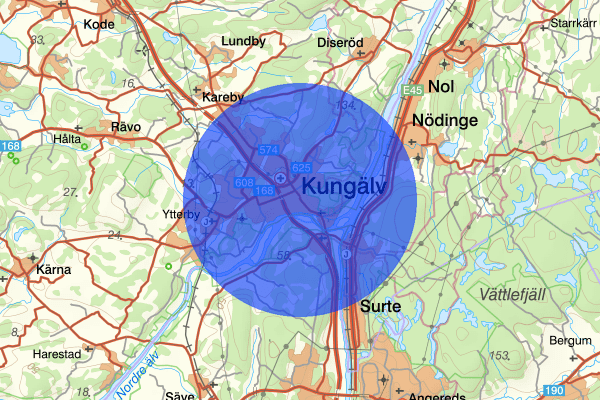 Kungälv 28 november 16.44, Trafikolycka, Kungälv