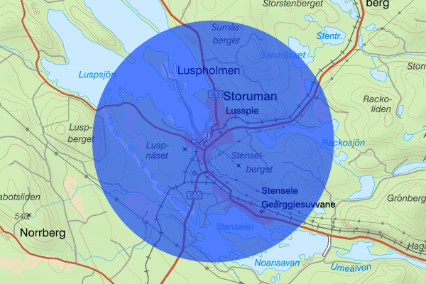 Storuman 28 november 17.32, Trafikolycka, vilt, Storuman