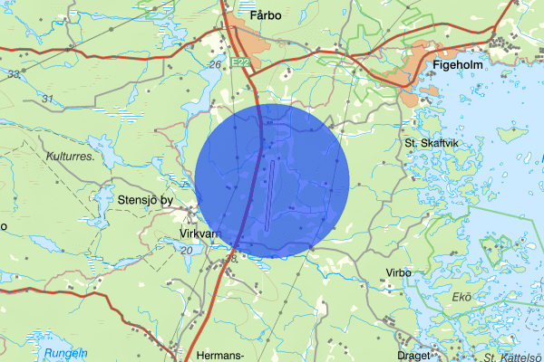 Oskarshamns flygplats 28 november 23.28, Sjölagen, Oskarshamn