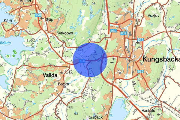 Ysby 29 november 18.34, Trafikolycka, Kungsbacka