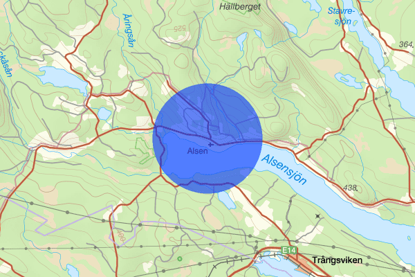 Alsen 04 december 16.45, Arbetsplatsolycka, Krokom