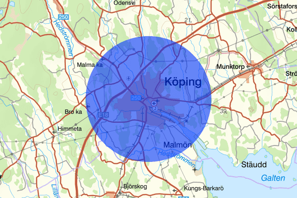 Köping 07 december 14.43, Trafikolycka, personskada, Köping
