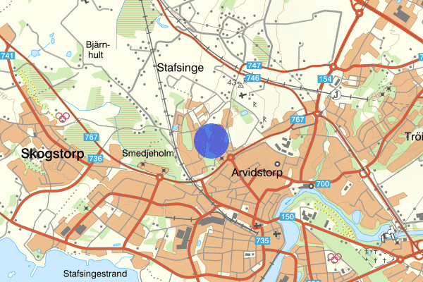 Arvidstorpsvägen 09 december 11.34, Trafikolycka, Falkenberg