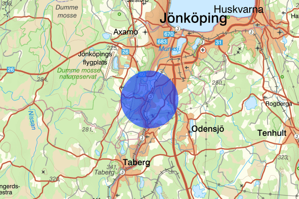 Hovslätt 09 december 15.44, Trafikolycka, Jönköping
