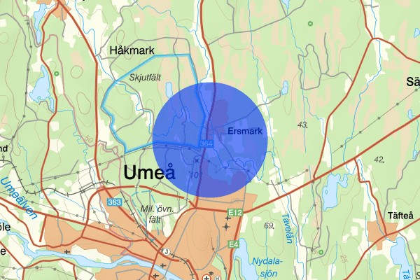 Ersforsen 09 december 19.02, Trafikolycka, Umeå