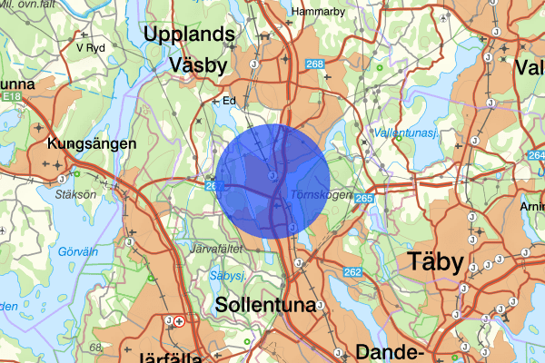 Rotebro 09 december 23.25, Rån, Sollentuna