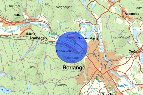 Repbäcken 10 december 17.58, Brand, Borlänge