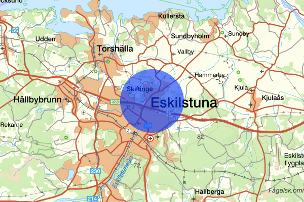 Skiftinge 10 december 19.40, Brand, Eskilstuna