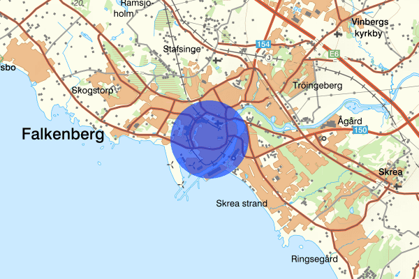 Västra gärdet 11 december 06.32, Uppdatering, Falkenberg