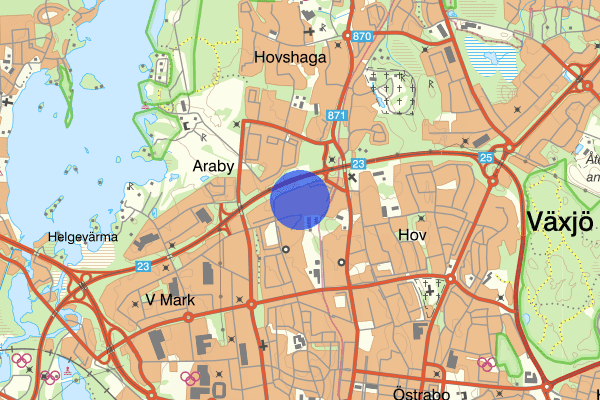 Nydalavägen 10 december 23.12, Rattfylleri, Växjö