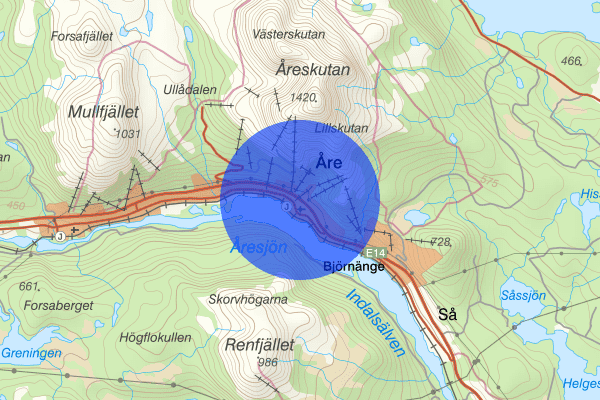Åre 11 december 14.38, Brand, Åre