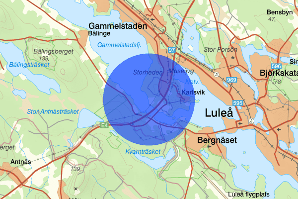 Norra Gäddvik 13 december 06.45, Trafikolycka, Luleå