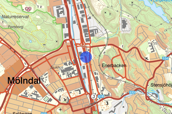 Lackarebäcksmotet 13 december 09.30, Trafikolycka, Mölndal
