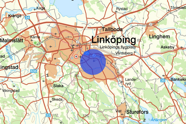 Johannelund 13 december 12.35, Trafikolycka, personskada, Linköping