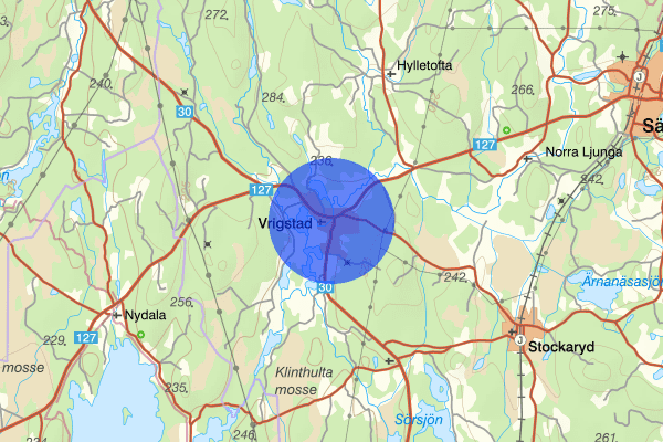 Vrigstad 13 december 14.05, Trafikolycka, Sävsjö