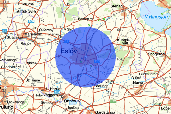 Eslöv 13 december 13.36, Misshandel, Eslöv