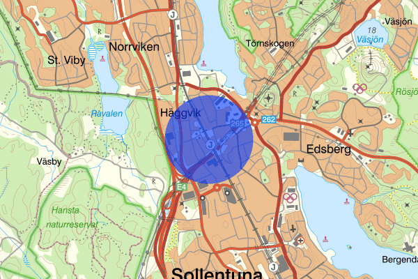 Häggvik 13 december 17.21, Trafikolycka, personskada, Sollentuna