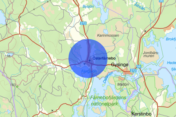 Österfärnebo 14 december 18.25, Trafikolycka, personskada, Sandviken