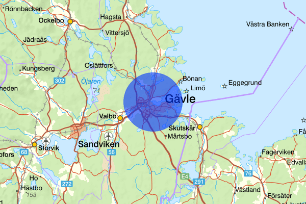 Gävle 18 december 08.48, Arbetsplatsolycka, Gävle