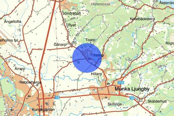 Gånarpsvägen 20 december 16.47, Rattfylleri, Ängelholm