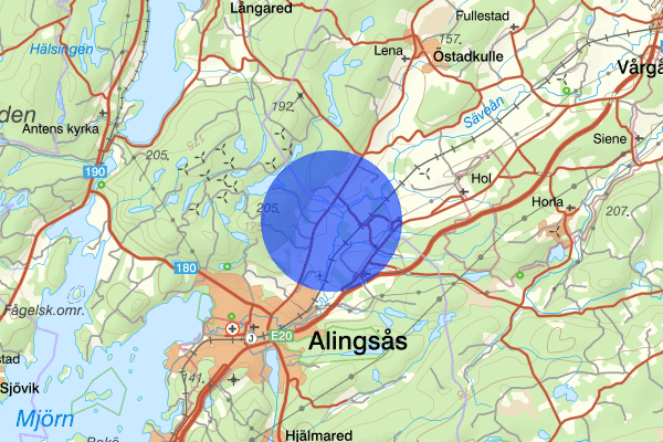 Vänersborgsvägen 23 december 09.17, Rån, Alingsås