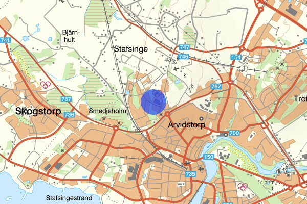 Arvidstorpsvägen 24 december 07.00, Sammanfattning kväll och natt, Hallands län
