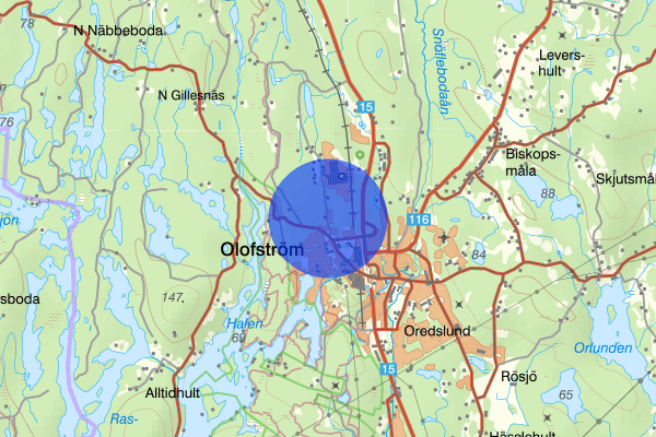 Skogsby 24 december 01.08, Brand, Olofström