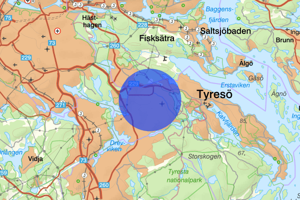 Bollmora 25 december 10.25, Bråk, Tyresö