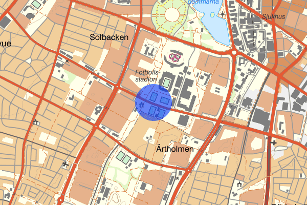 Stadiongatan 25 december 19.45, Trafikolycka, Malmö