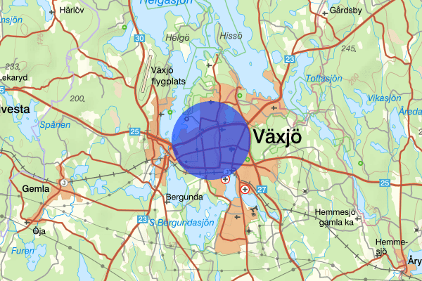 Araby 27 december 20.07, Rån, Växjö